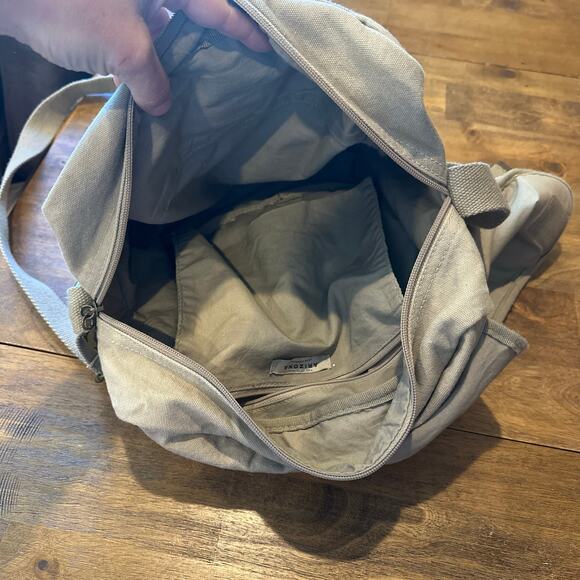 Arizona Y2K Tan Cargo Purse Messenger Bag 90s Rare Pockets Crossbody Satchel - Picture 14 of 16